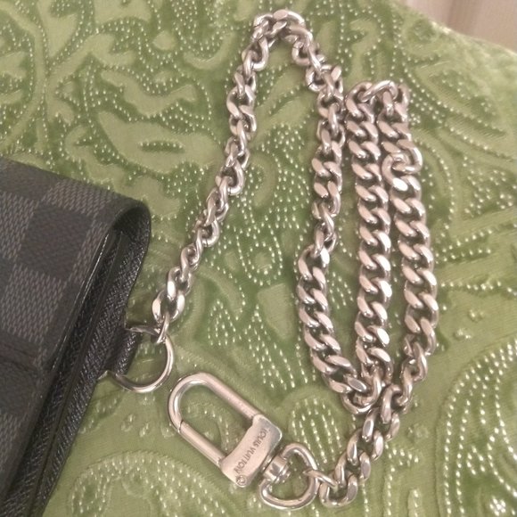 Louis Vuitton Graphite Accordion Wallet with Chain - Picture 13 of 15
